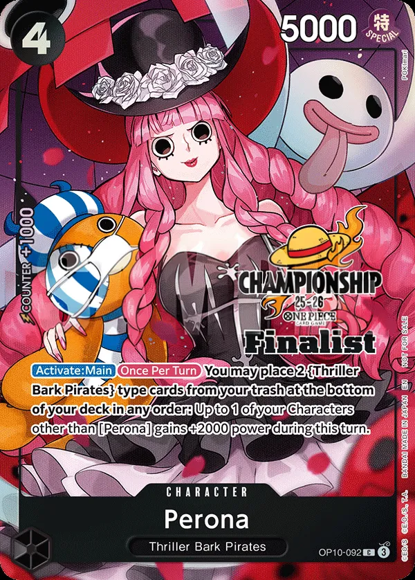 Royal Blood 英語版 Perona OP10-092 · パラレル 2 カード表面