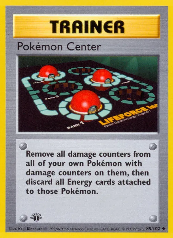 Base Set 영어판 Pokémon Center 85 카드 앞면
