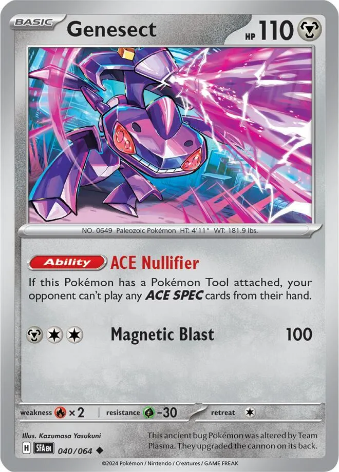 Scarlet & Violet—Shrouded Fable 英語版 Genesect 40 カード表面