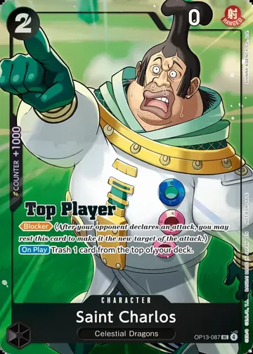 Saint Charlos OP13-087 · Championship Top Player $780.02