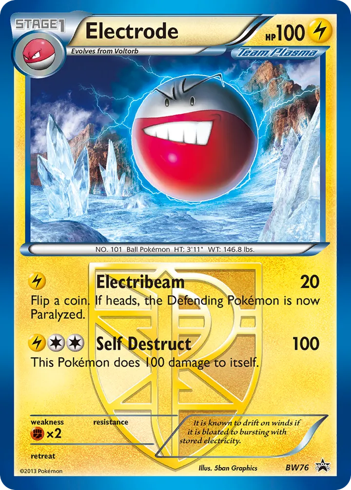 BW Black Star Promos 영어판 Electrode BW76 카드 앞면