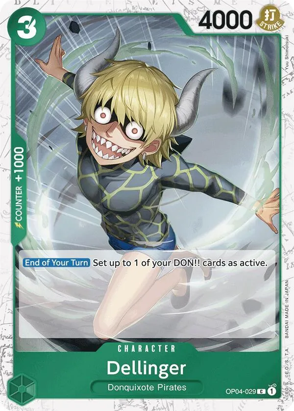 Kingdoms of Intrigue 영어판 Dellinger OP04-029 · 재록 · 졸리로저 카드 앞면
