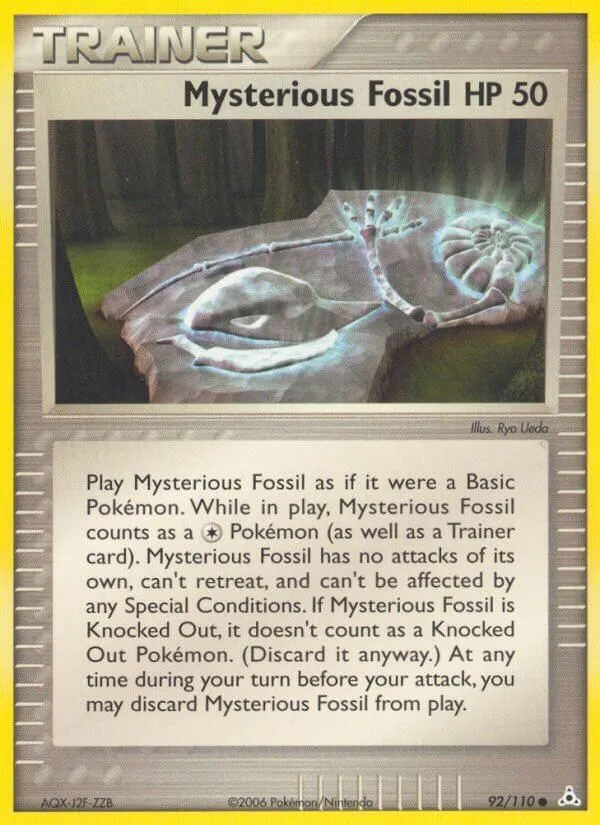 EX Holon Phantoms 영어판 Mysterious Fossil 92 카드 앞면