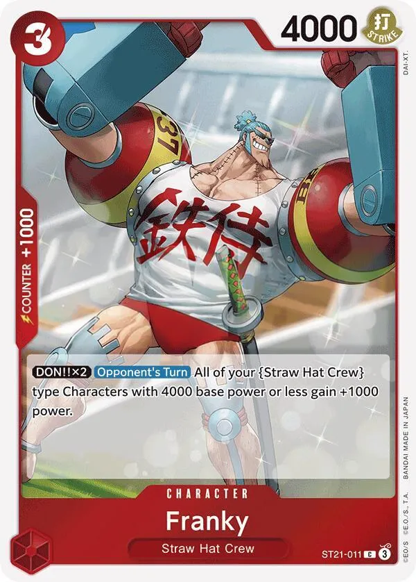 GEAR5 영어판 Franky ST21-011 카드 앞면
