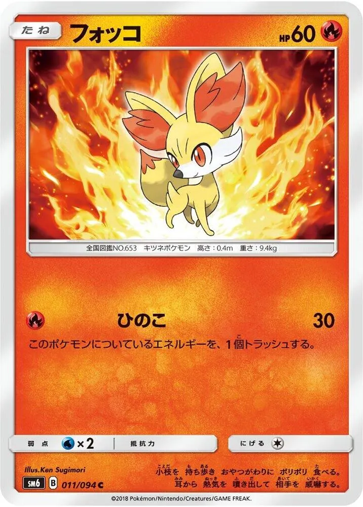 Front of Fennekin 11, 禁断の光 Japanese