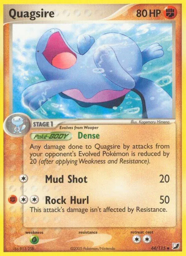 EX Unseen Forces 英語版 Quagsire 44 カード表面