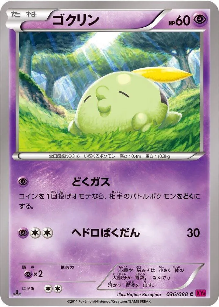 ファントムゲート 일본판 ゴクリン 36 카드 앞면
