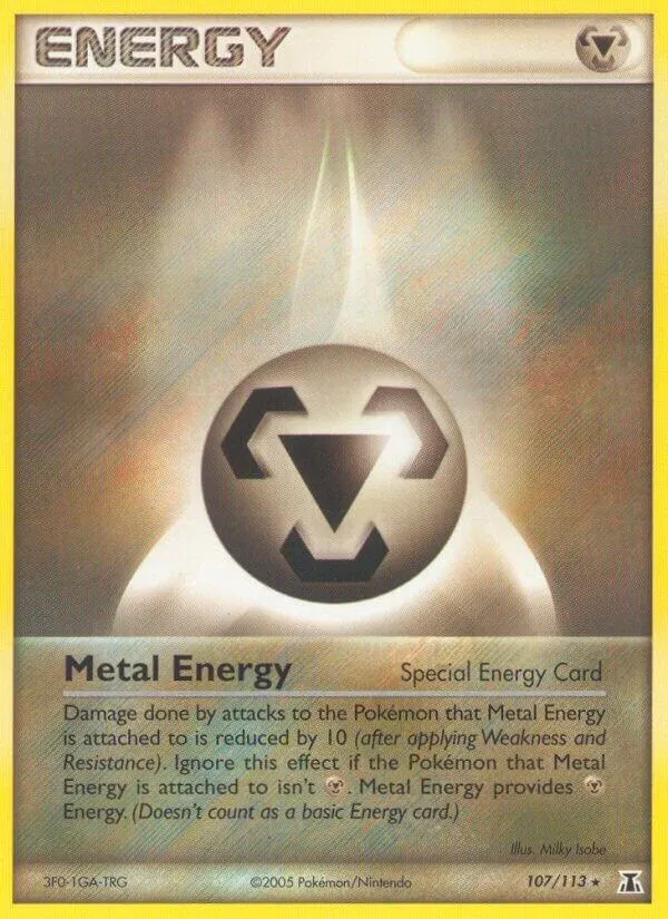 EX Delta Species 英語版 Metal Energy 107 カード表面