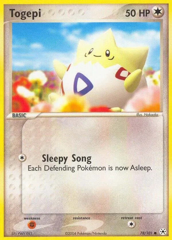 EX Hidden Legends 英語版 Togepi 78 カード表面