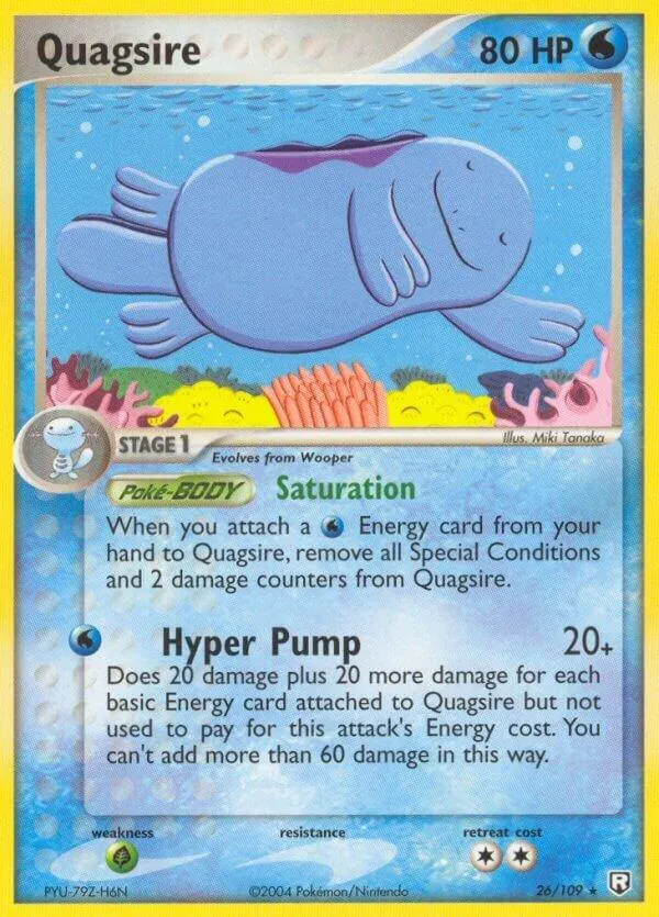 EX Team Rocket Returns 영어판 Quagsire 26 카드 앞면