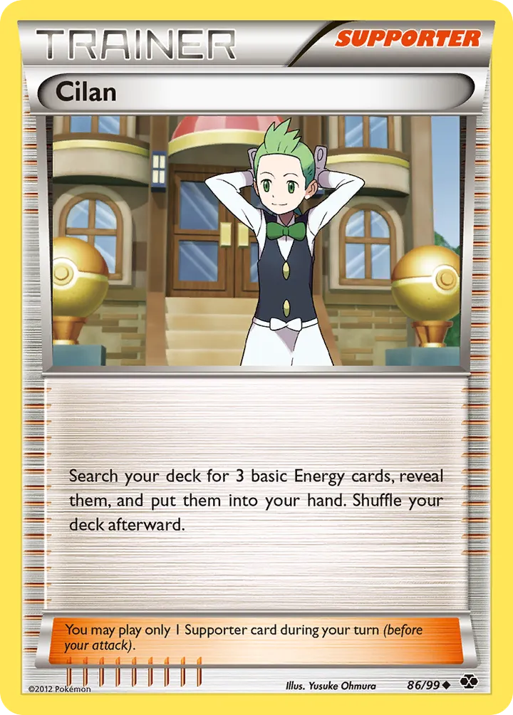 Black & White—Next Destinies 英語版 Cilan 86 カード表面