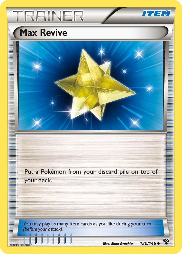 XY 영어판 Max Revive 120 카드 앞면