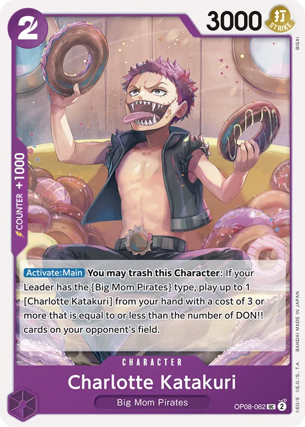 Two Legends 영어판 Charlotte Katakuri OP08-062 카드 앞면