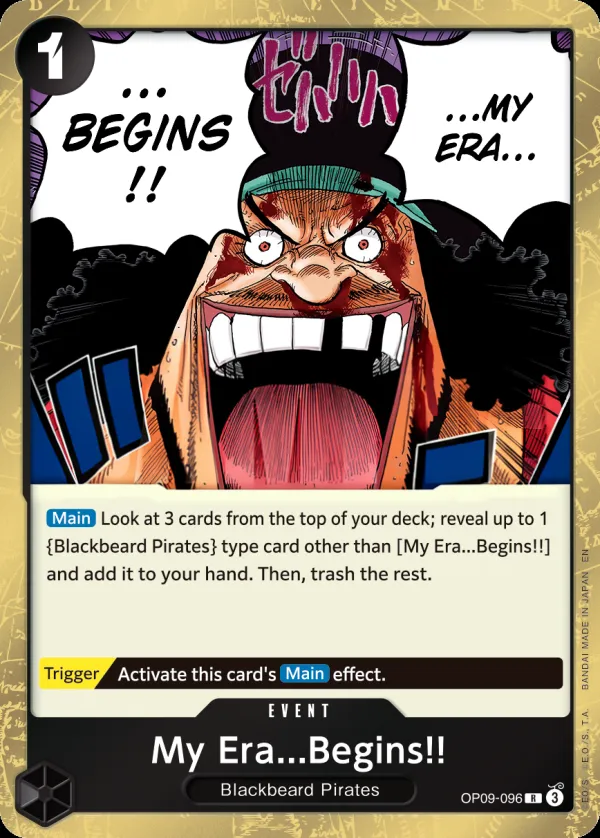 Emperors in the New World 英語版 My Era...Begins!! OP09-096 · 再録 カード表面