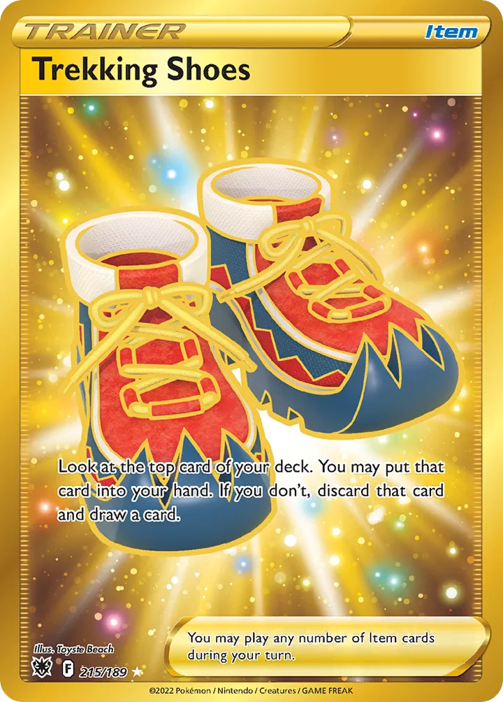 Sword & Shield—Astral Radiance 영어판 Trekking Shoes 215 카드 앞면