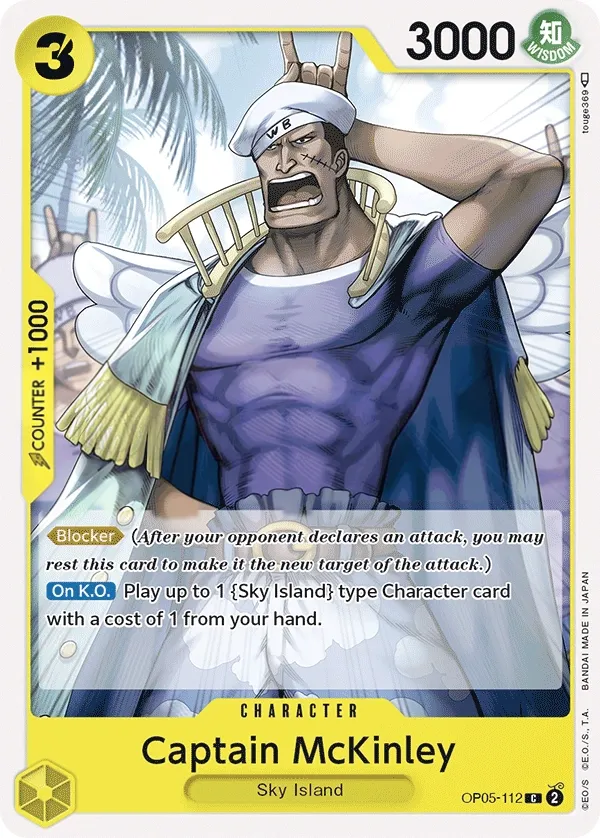 Awakening of the New Era 英語版 Captain McKinley OP05-112 カード表面