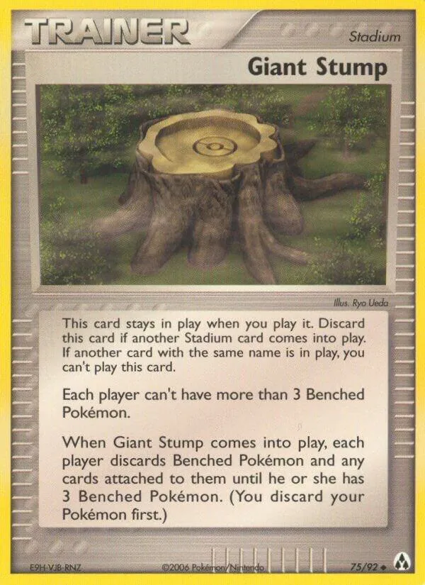 EX Legend Maker 영어판 Giant Stump 75 카드 앞면
