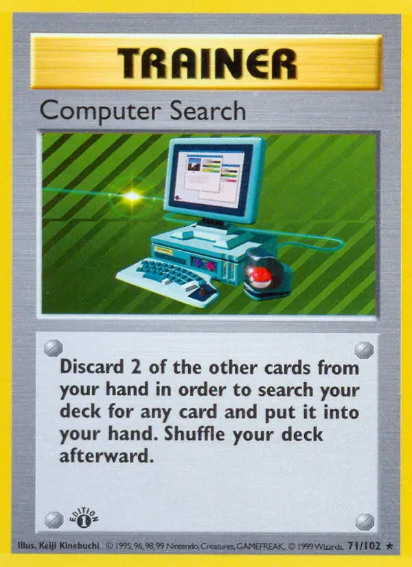 Base Set 英語版 Computer Search 71 カード表面