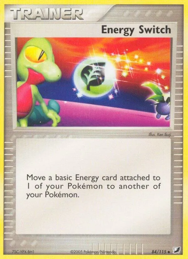 EX Unseen Forces 영어판 Energy Switch 84 카드 앞면