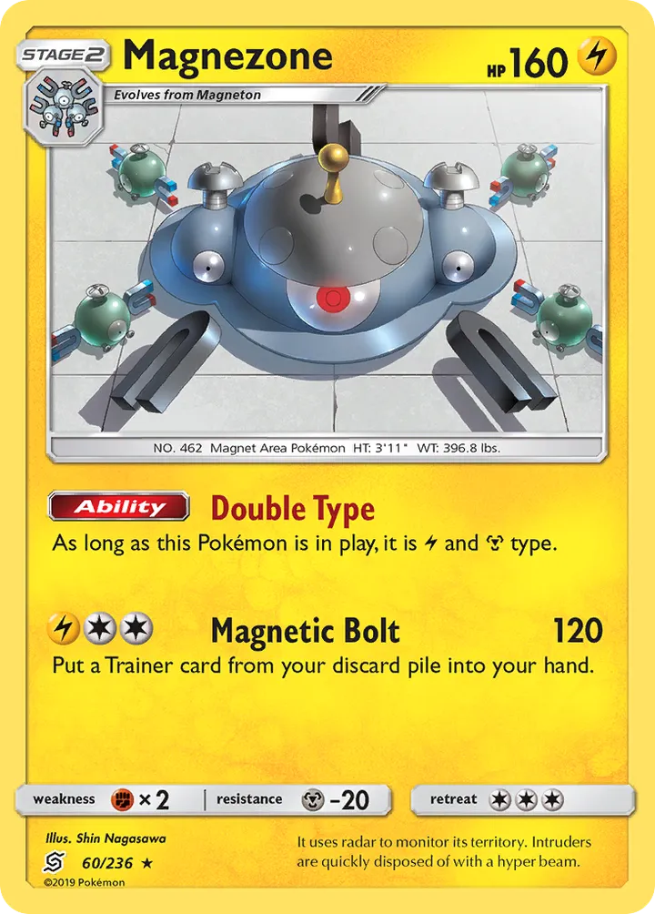 Sun & Moon—Unified Minds 영어판 Magnezone 60 카드 앞면