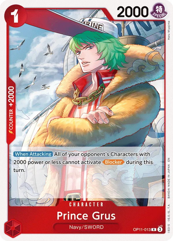 A Fist of Divine Speed 영어판 Prince Grus OP11-013 카드 앞면
