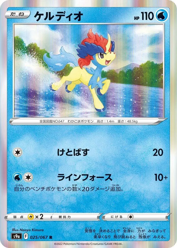 Front of Keldeo 25, バトルリージョン Japanese