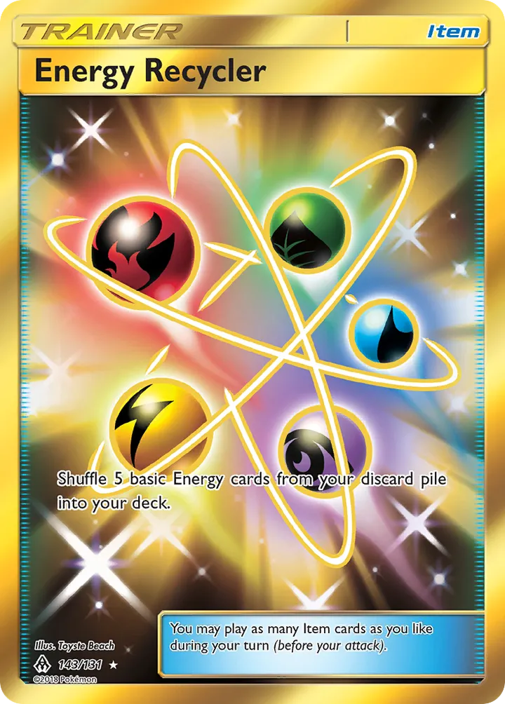 Sun & Moon—Forbidden Light 英語版 Energy Recycler 143 カード表面