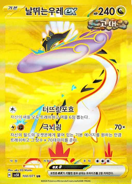 Front of 날뛰는우레 ex 100, 와일드포스 Korean