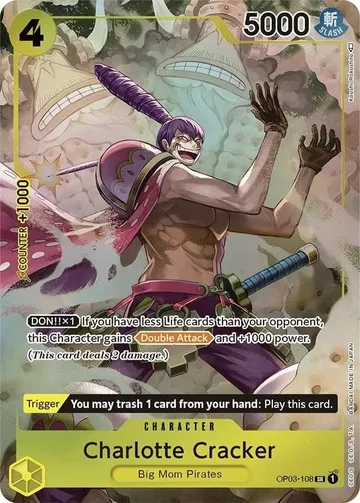 Charlotte Cracker OP03-108 · パラレル ¥488