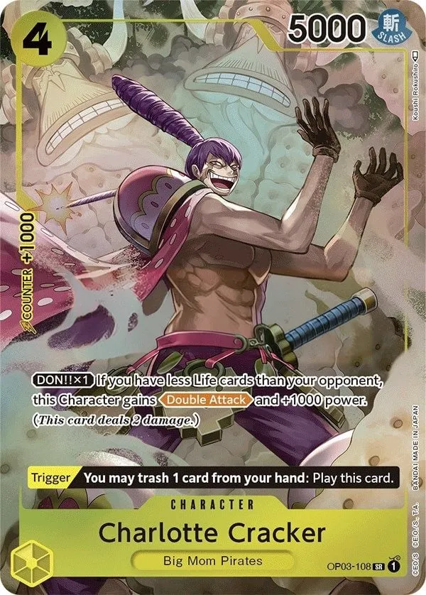 Pillars of Strength 英語版 Charlotte Cracker OP03-108 · パラレル カード表面