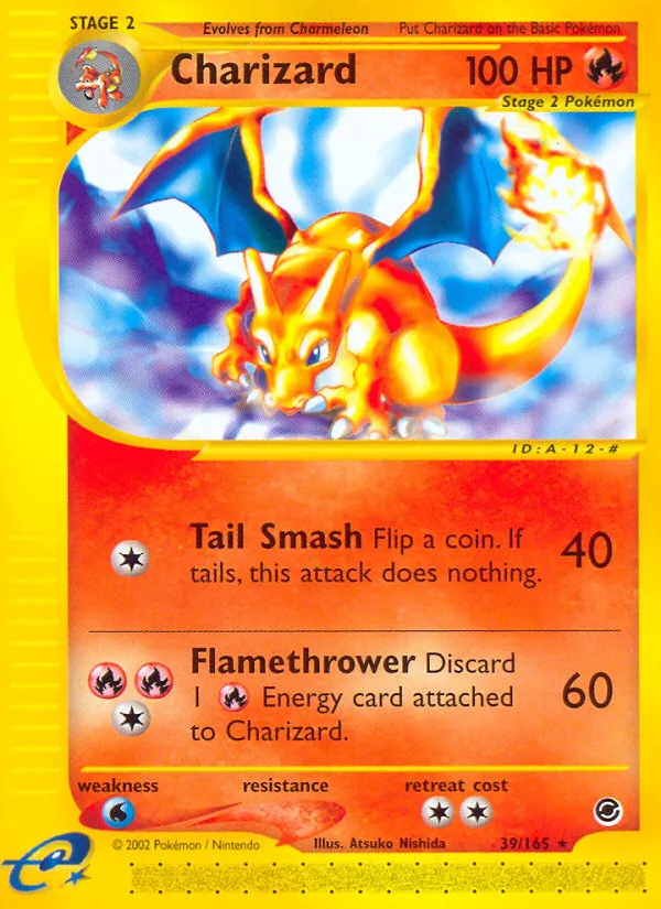 Expedition Base Set 영어판 Charizard 39 카드 앞면