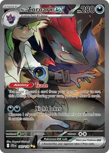 N's Zoroark ex 185 $34.35