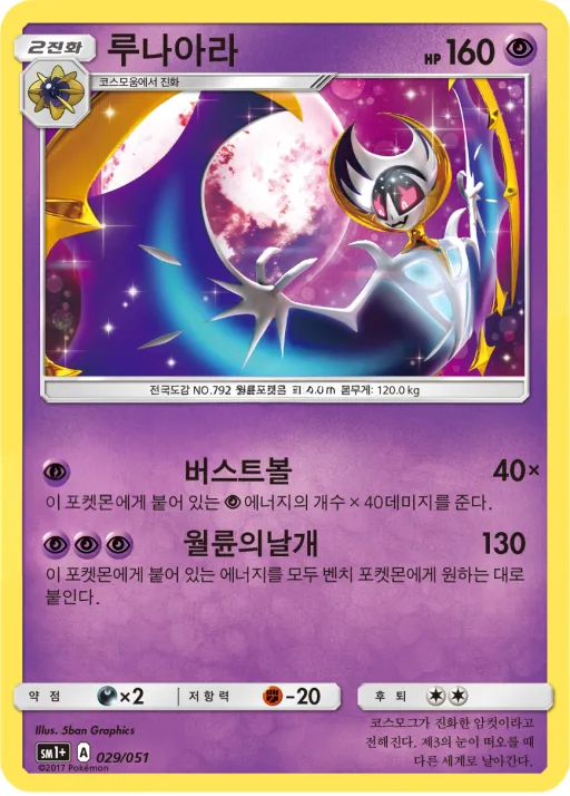 Front of 루나아라 29, 썬&문 Korean