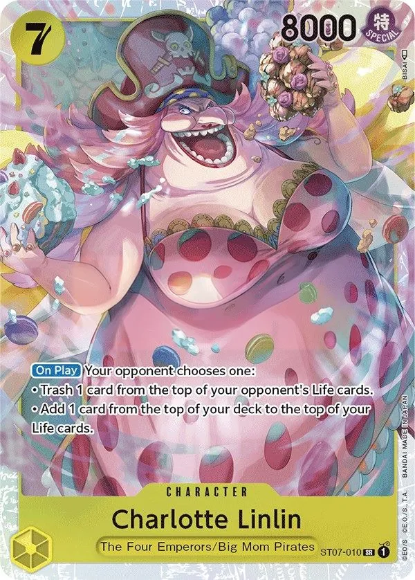 Big Mom Pirates 영어판 Charlotte Linlin ST07-010 카드 앞면