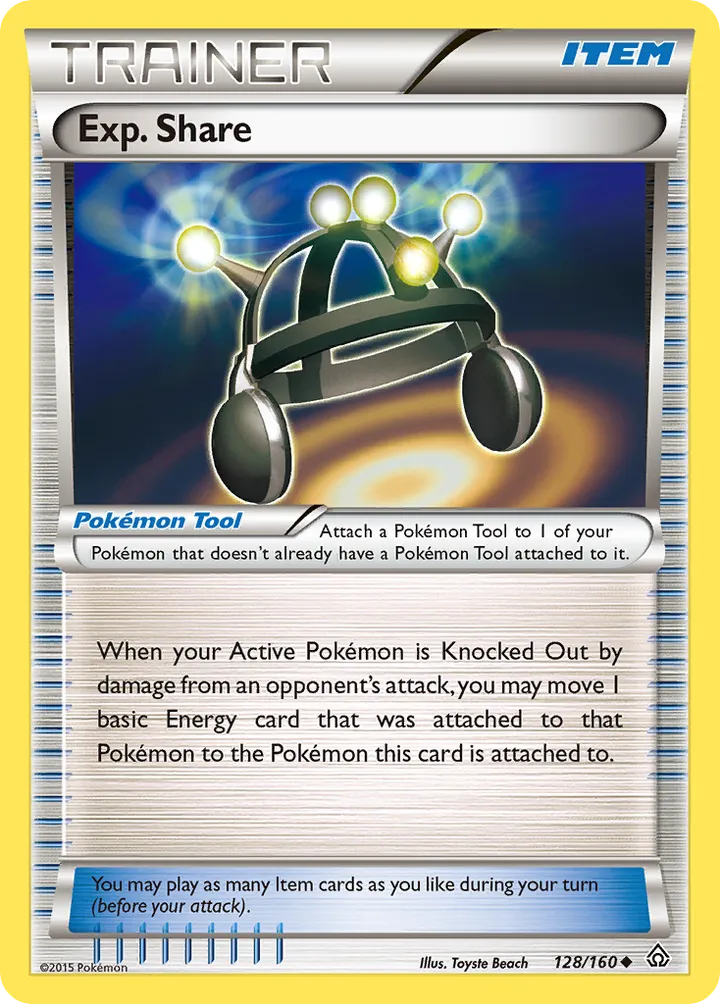 XY—Primal Clash 영어판 Exp. Share 128 카드 앞면
