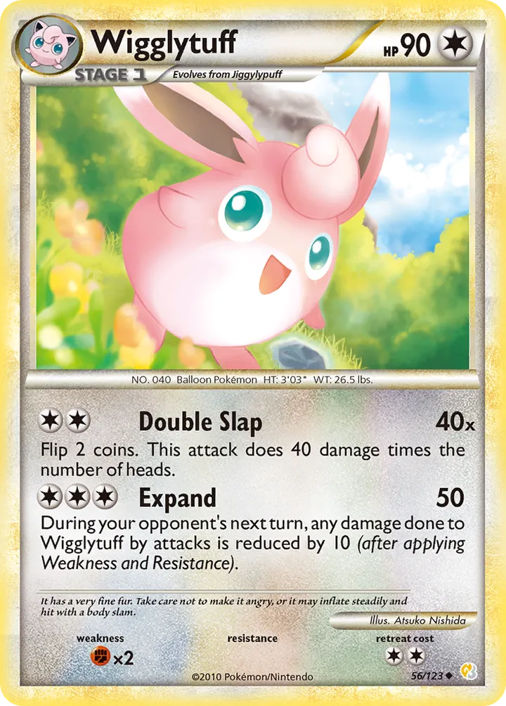 HeartGold & SoulSilver 英語版 Wigglytuff 56 カード表面