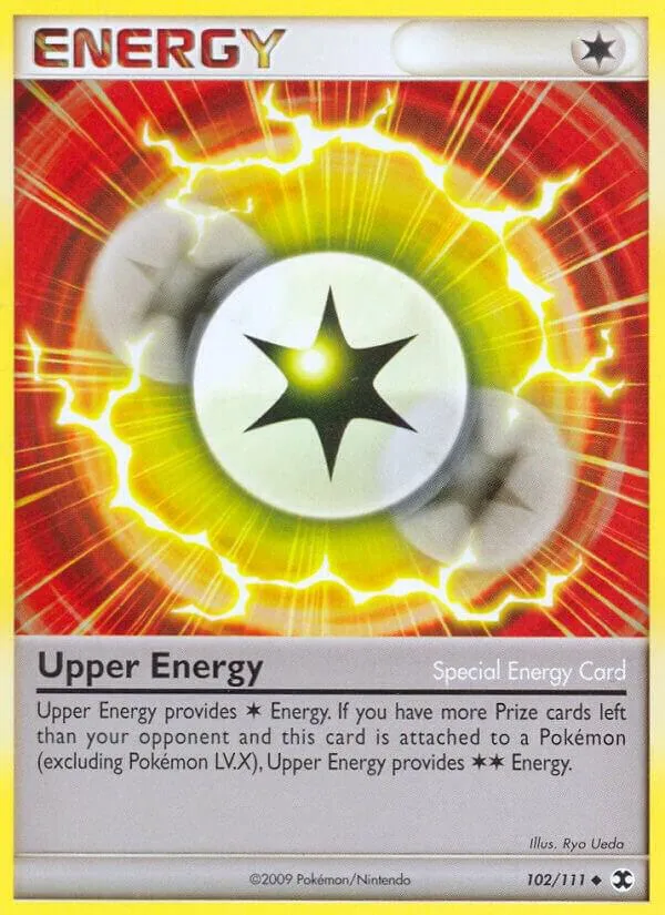 Platinum—Rising Rivals 영어판 Upper Energy 102 카드 앞면