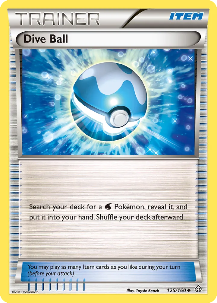 Front of Dive Ball 125, XY—Primal Clash English