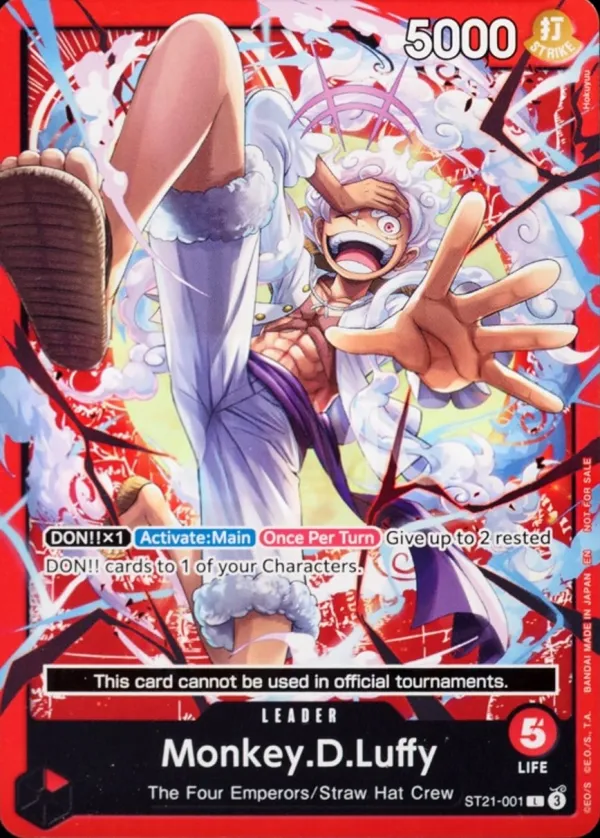 GEAR5 영어판 Monkey.D.Luffy ST21-001 · 데모 덱 카드 앞면