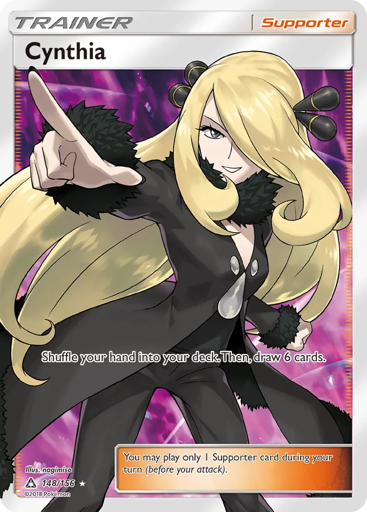 Sun & Moon—Ultra Prism 영어판 Cynthia 148 카드 앞면