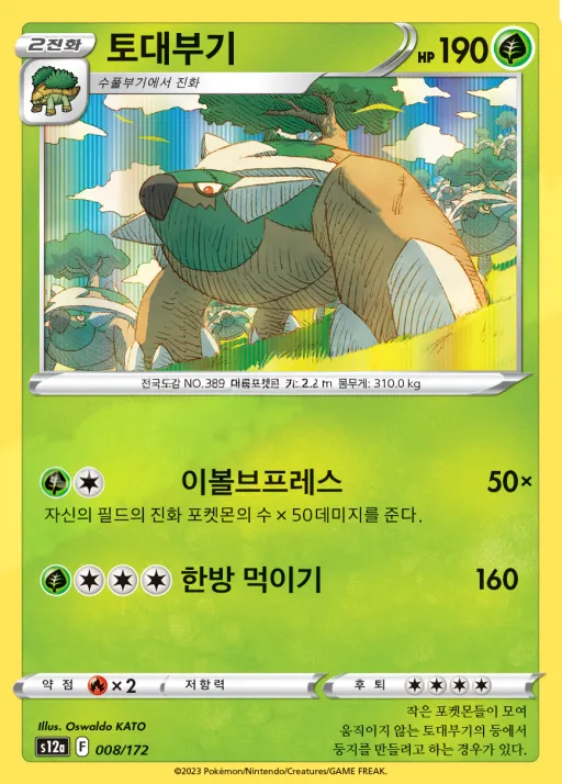 VSTAR 유니버스 韓国語版 토대부기 8 カード表面