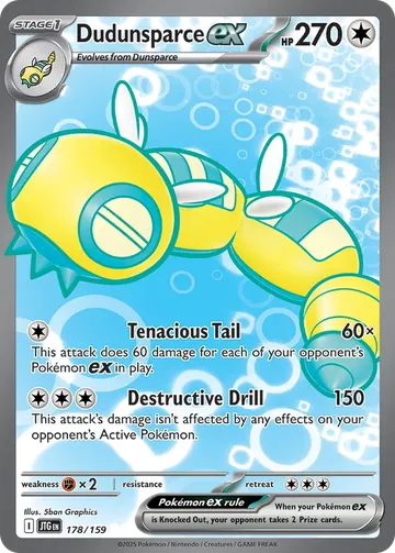 Dudunsparce ex 178 $1.11