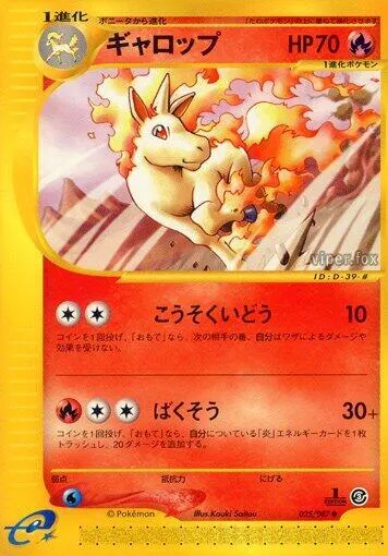 Front of Rapidash 25, 海からの風 Japanese