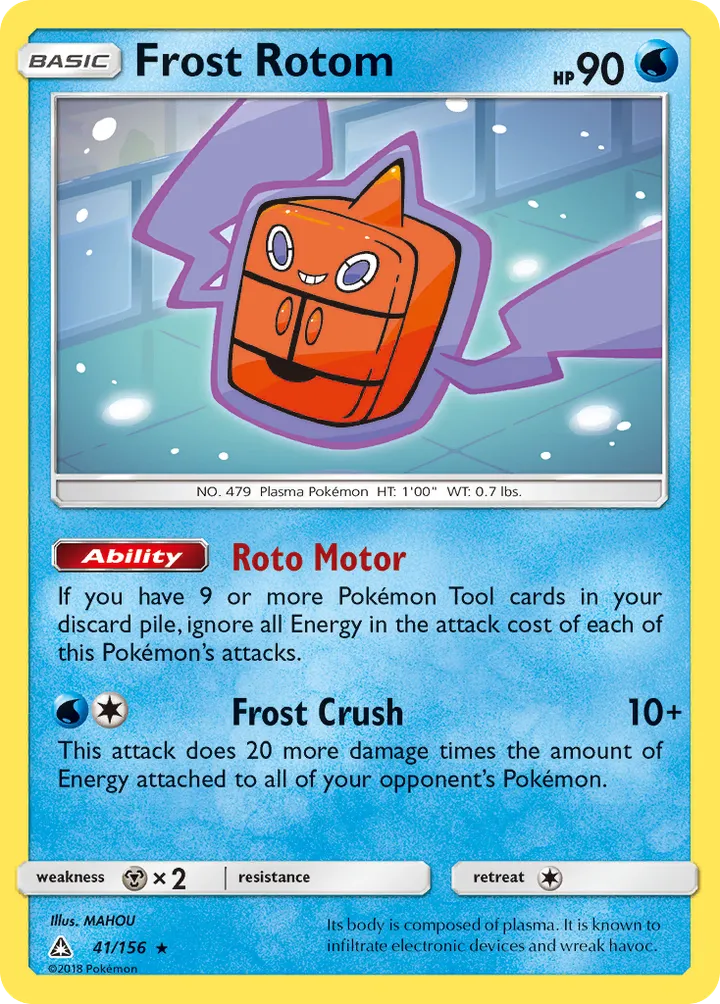 Sun & Moon—Ultra Prism 영어판 Frost Rotom 41 카드 앞면