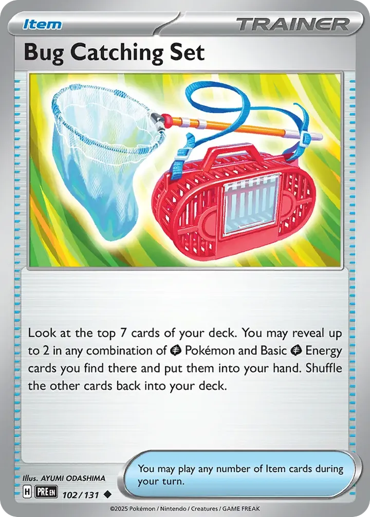 Scarlet & Violet—Prismatic Evolutions 英語版 Bug Catching Set 102 カード表面