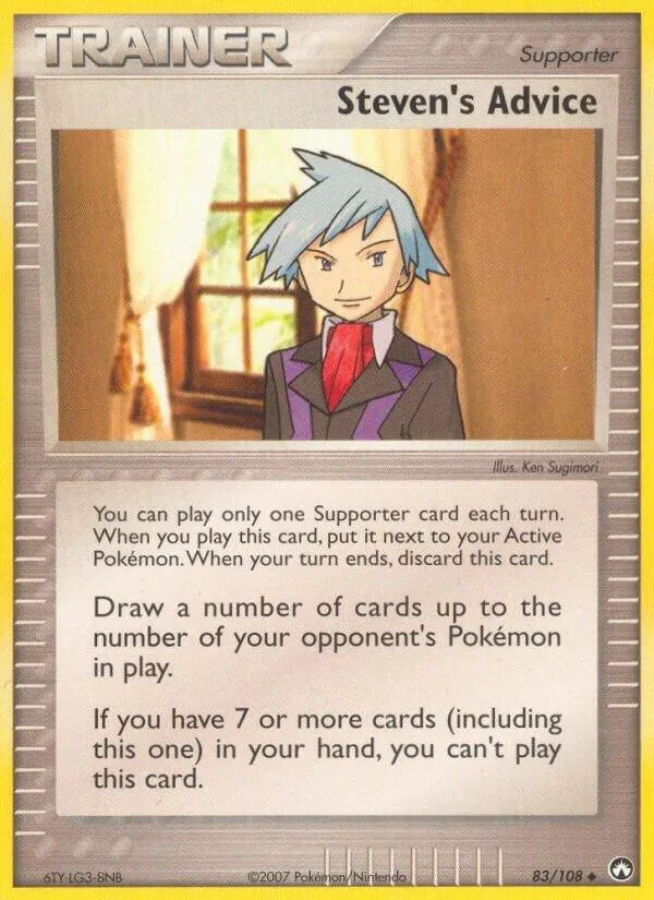 EX Power Keepers 英語版 Steven's Advice 83 カード表面