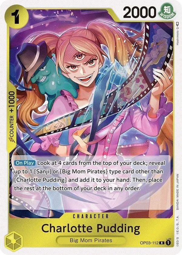 Pillars of Strength 英語版 Charlotte Pudding OP03-112 カード表面