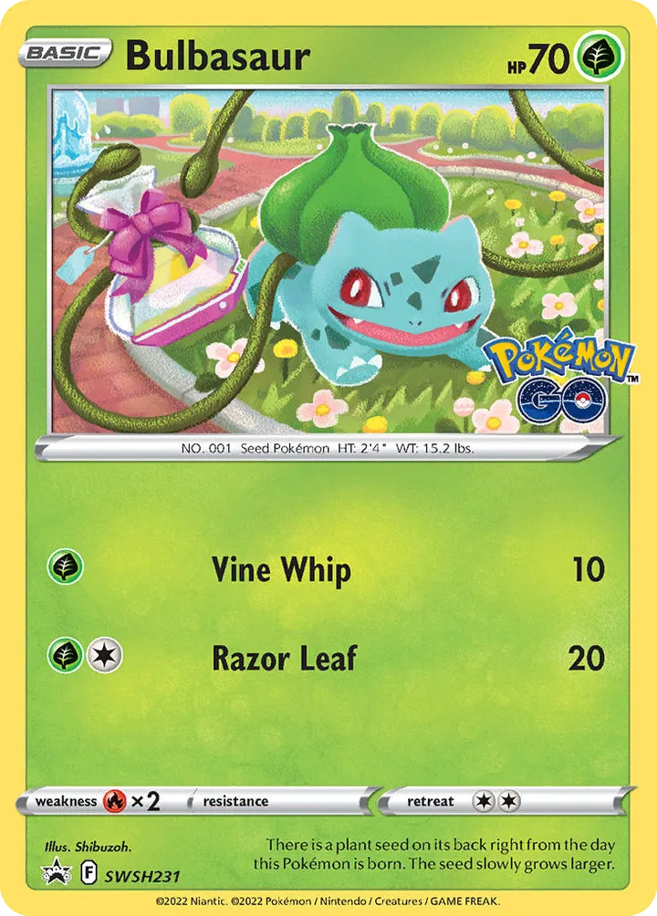 SWSH Black Star Promos 英語版 Bulbasaur SWSH231 カード表面