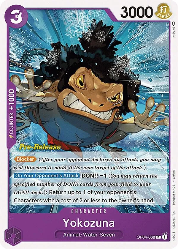 Kingdoms of Intrigue 영어판 Yokozuna OP04-068 · 세트 출시 행사 카드 앞면