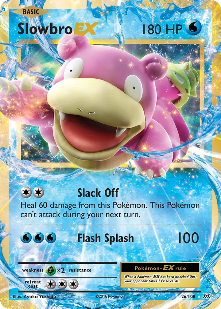 XY—Evolutions 영어판 Slowbro-EX 26 카드 앞면